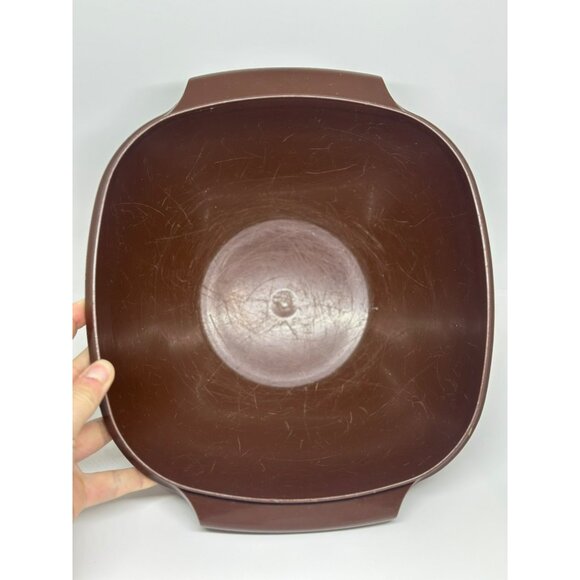 VTG Tupperware Stackable Bowls With Handles In Green Orange & Brown READ Decor - Picture 8 of 9